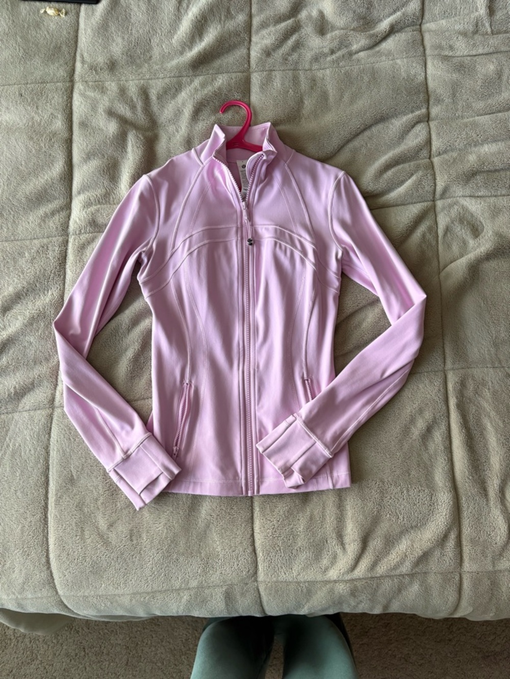 lululemon athletica Light Pink Full-Zip Bomber Jacket